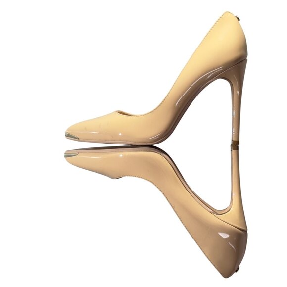 TED BAKER Women's Shoes Patent Leather Nude Pointed-Toe Stiletto Heels Size 36.5 - Picture 6 of 12